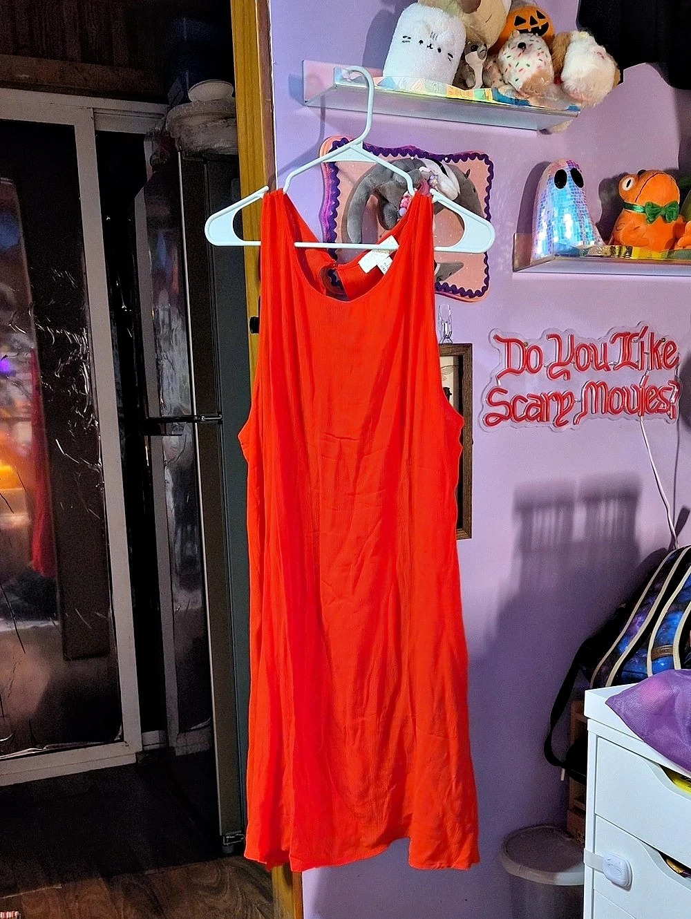 Orange Midi Dress